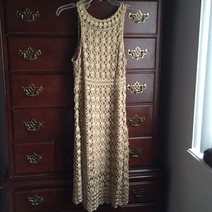 CROCHET DRESS W LINING